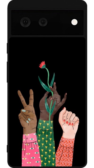 Coque Google Pixel 6 - Silicone rigide noir Womens day 2026 2