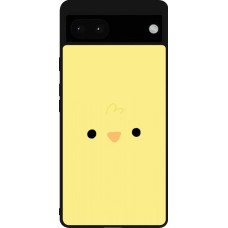 Coque Google Pixel 6a - Silicone rigide noir Easter 2026 Little chicken