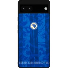 Coque Google Pixel 6a - Silicone rigide noir Maillot de football Bosnie-Herzégovine 2026 personnalisable