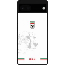 Coque Google Pixel 6a - Silicone rigide noir Maillot de football Iran 2026 personnalisable