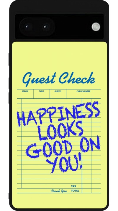 Coque Google Pixel 6a - Silicone rigide noir Guest check 2026