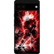 Coque Google Pixel 6a - Silicone rigide noir Hockey World Championship Player
