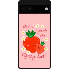 Google Pixel 6a Case Hülle - Silikon schwarz Mom 2026 Berry best
