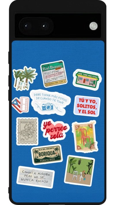 Coque Google Pixel 6a - Silicone rigide noir Seals of the Dominican Republic DTMF