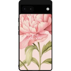 Coque Google Pixel 6a - Silicone rigide noir Just Bloom Spring 2026