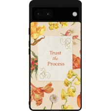 Coque Google Pixel 6a - Silicone rigide noir Trust the process Spring 2026