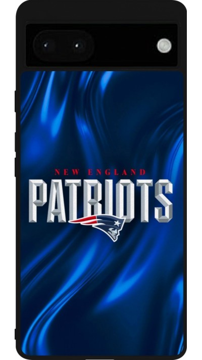 Coque Google Pixel 6a - Silicone rigide noir Super Bowl 26 Patriots 2