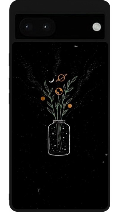 Coque Google Pixel 6a - Silicone rigide noir Vase black