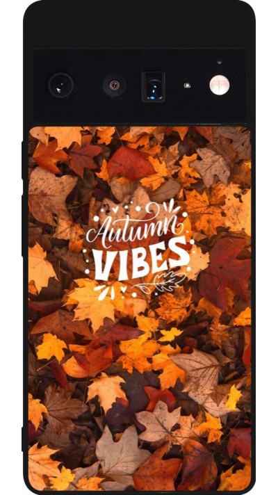 Coque Google Pixel 6 Pro - Silicone rigide noir Autumn 25 Autumn vibes