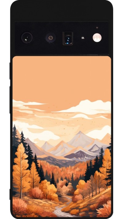 Coque Google Pixel 6 Pro - Silicone rigide noir Autumn 25 Mountains