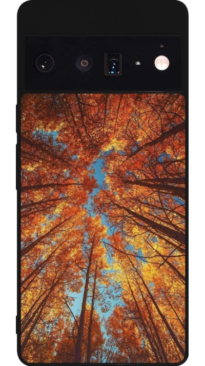 Coque Google Pixel 6 Pro - Silicone rigide noir Autumn 25 Trees