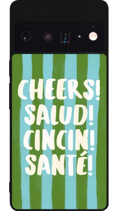 Coque Google Pixel 6 Pro - Silicone rigide noir Cheers 2026