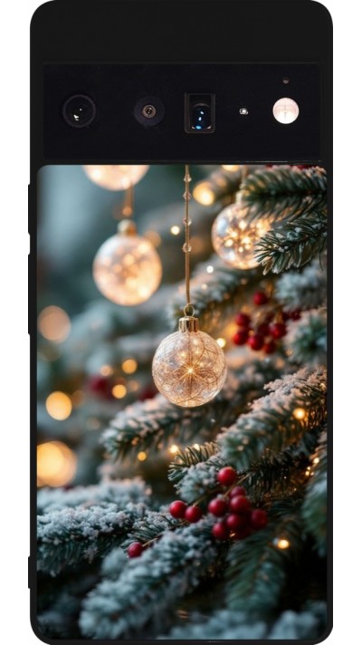Coque Google Pixel 6 Pro - Silicone rigide noir Christmas 25 Xmas Decorated Tree