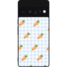Coque Google Pixel 6 Pro - Silicone rigide noir Easter 2026 Pattern carrots