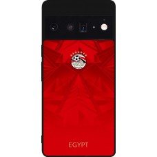 Coque Google Pixel 6 Pro - Silicone rigide noir Maillot de football Égypte 2026 personnalisable