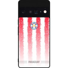 Coque Google Pixel 6 Pro - Silicone rigide noir Maillot de football Paraguay 2026 personnalisable