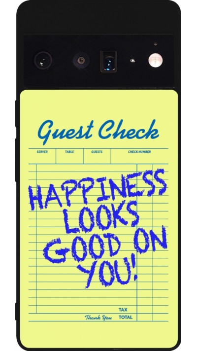 Coque Google Pixel 6 Pro - Silicone rigide noir Guest check 2026