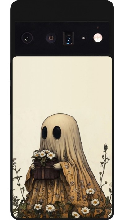 Google Pixel 6 Pro Case Hülle - Silikon schwarz Halloween 2025 Ghost gardener