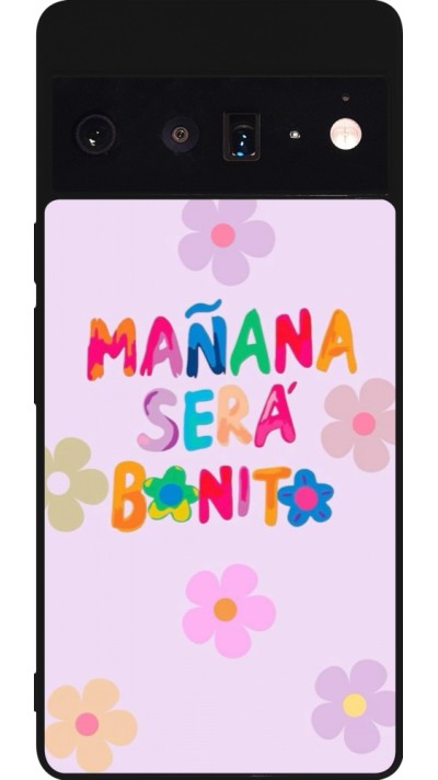 Coque Google Pixel 6 Pro - Silicone rigide noir Karol G Manana sera bonito