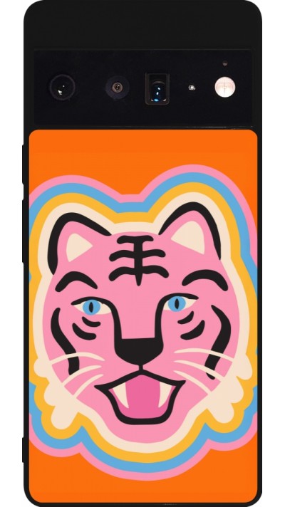 Coque Google Pixel 6 Pro - Silicone rigide noir Lion colors 2026