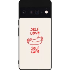 Coque Google Pixel 6 Pro - Silicone rigide noir Saint Valentines Day 26 Self love self care