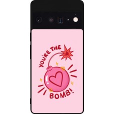 Google Pixel 6 Pro Case Hülle - Silikon schwarz Saint Valentines Day 26 You are the bomb