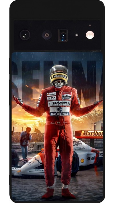 Google Pixel 6 Pro Case Hülle - Silikon schwarz Senna The King of Rain