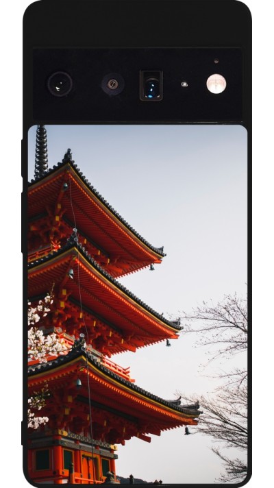 Coque Google Pixel 6 Pro - Silicone rigide noir Spring 23 Japan