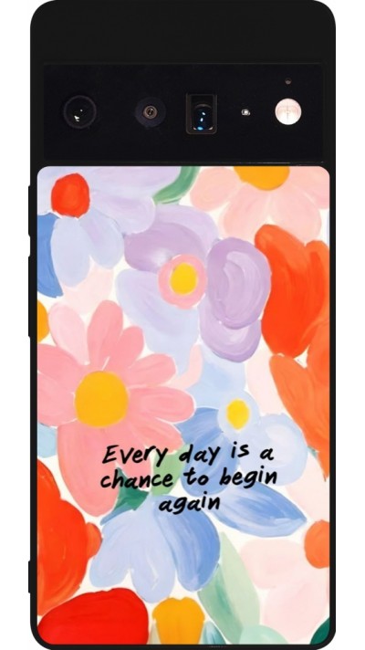 Coque Google Pixel 6 Pro - Silicone rigide noir Every day is a chance 2026