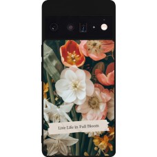 Coque Google Pixel 6 Pro - Silicone rigide noir Full Bloom 2026