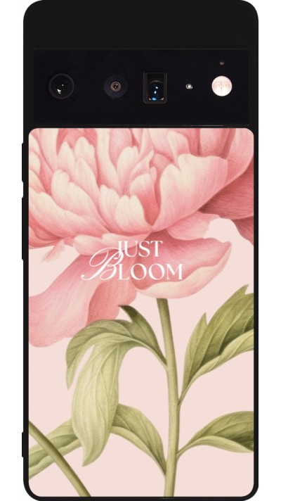 Coque Google Pixel 6 Pro - Silicone rigide noir Just Bloom 2026
