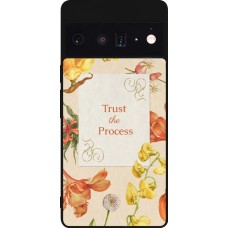 Coque Google Pixel 6 Pro - Silicone rigide noir Trust the process 2026
