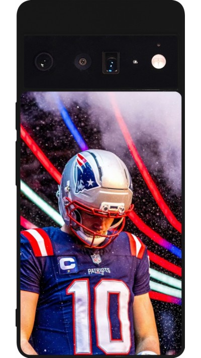 Coque Google Pixel 6 Pro - Silicone rigide noir Super Bowl 26 Patriots 3