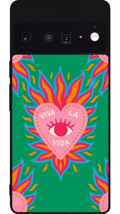 Coque Google Pixel 6 Pro - Silicone rigide noir Viva la vida 2026