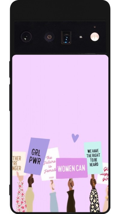 Coque Google Pixel 6 Pro - Silicone rigide noir Womens day 2026 9