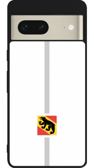Google Pixel 7 Case Hülle - Silikon schwarz Kanton BE weiss