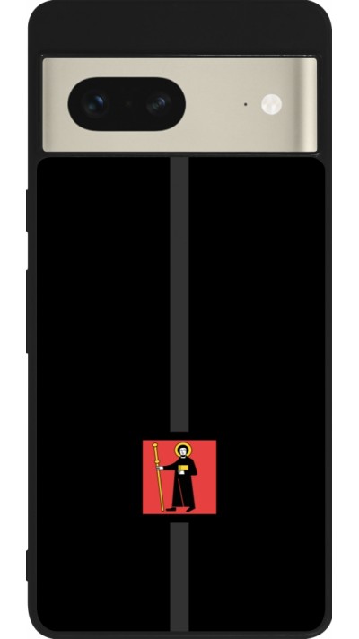 Google Pixel 7 Case Hülle - Silikon schwarz Kanton GL schwarz