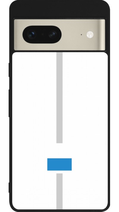 Google Pixel 7 Case Hülle - Silikon schwarz Kanton LU weiss