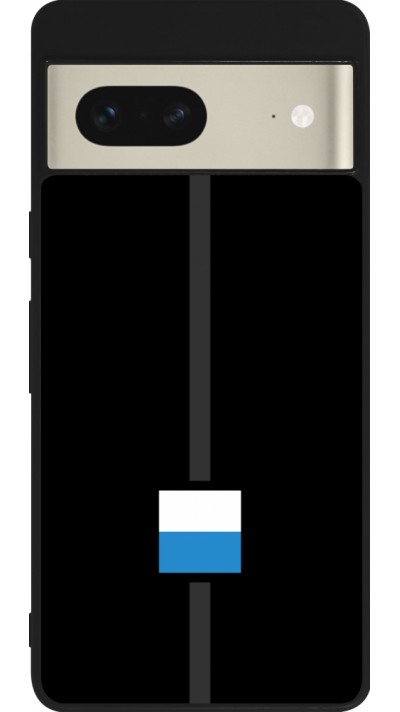 Google Pixel 7 Case Hülle - Silikon schwarz Kanton LU schwarz