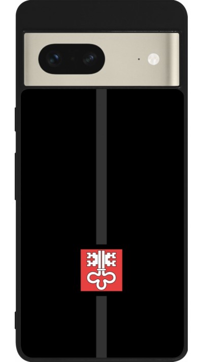 Google Pixel 7 Case Hülle - Silikon schwarz Kanton NW schwarz
