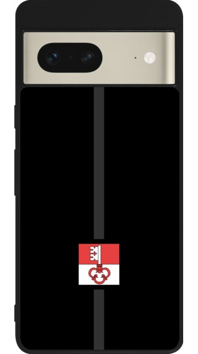 Google Pixel 7 Case Hülle - Silikon schwarz Kanton OW schwarz