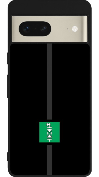 Google Pixel 7 Case Hülle - Silikon schwarz Kanton SG schwarz