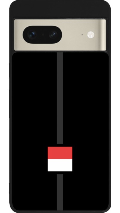 Google Pixel 7 Case Hülle - Silikon schwarz Kanton SO schwarz