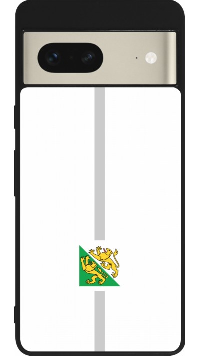 Google Pixel 7 Case Hülle - Silikon schwarz Kanton TG weiss