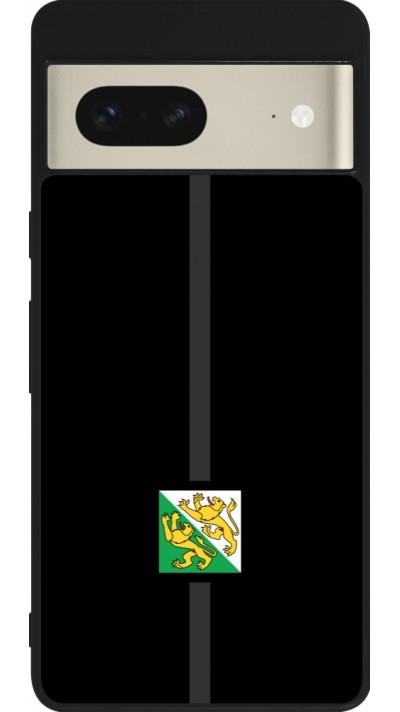 Google Pixel 7 Case Hülle - Silikon schwarz Kanton TG schwarz