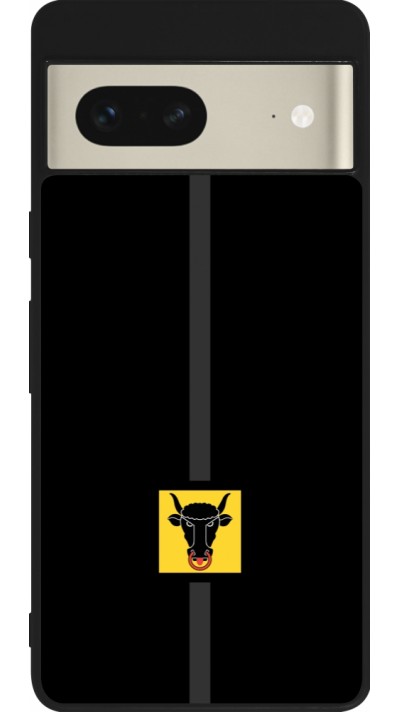 Google Pixel 7 Case Hülle - Silikon schwarz Kanton UR schwarz
