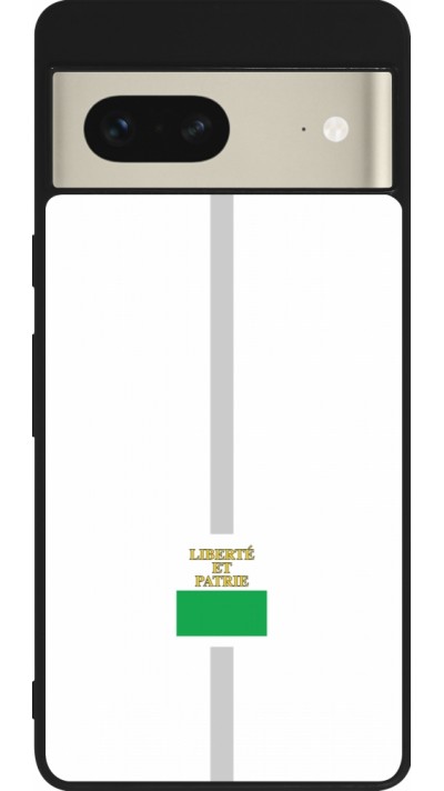 Google Pixel 7 Case Hülle - Silikon schwarz Kanton VD weiss