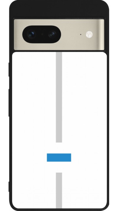 Google Pixel 7 Case Hülle - Silikon schwarz Kanton ZG weiss