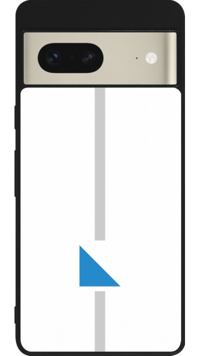 Google Pixel 7 Case Hülle - Silikon schwarz Kanton ZH weiss