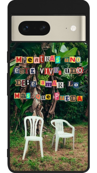 Coque Google Pixel 7 - Silicone rigide noir Chairs DTMF